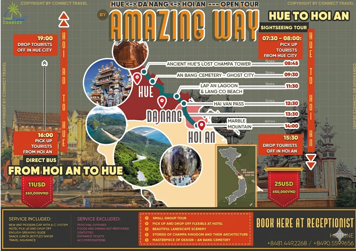 HÀNH TRÌNH KHÁM PHÁ HUẾ - HỘI AN: CUNG ĐƯỜNG DI SẢN