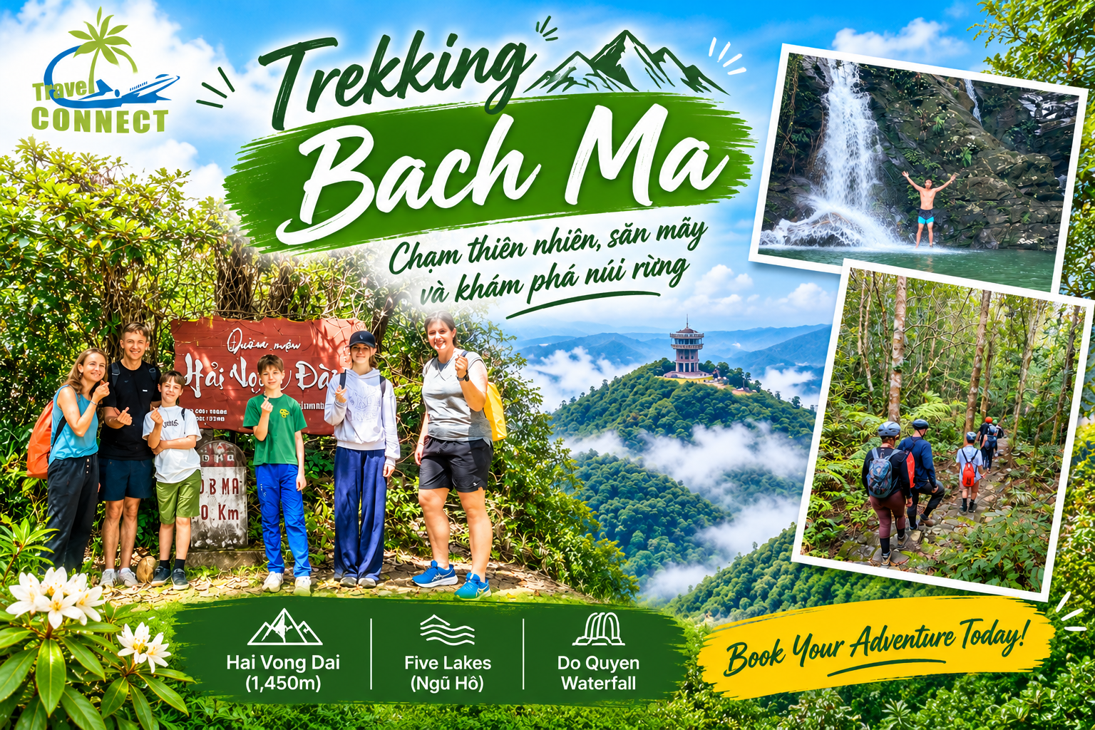 CUỐI TUẦN TRỜI ĐẸP, LÊN LỊCH TREKKING BẠCH MÃ – CHẠM THIÊN NHIÊN, SĂN MÂY VÀ KHÁM PHÁ NÚI RỪNG