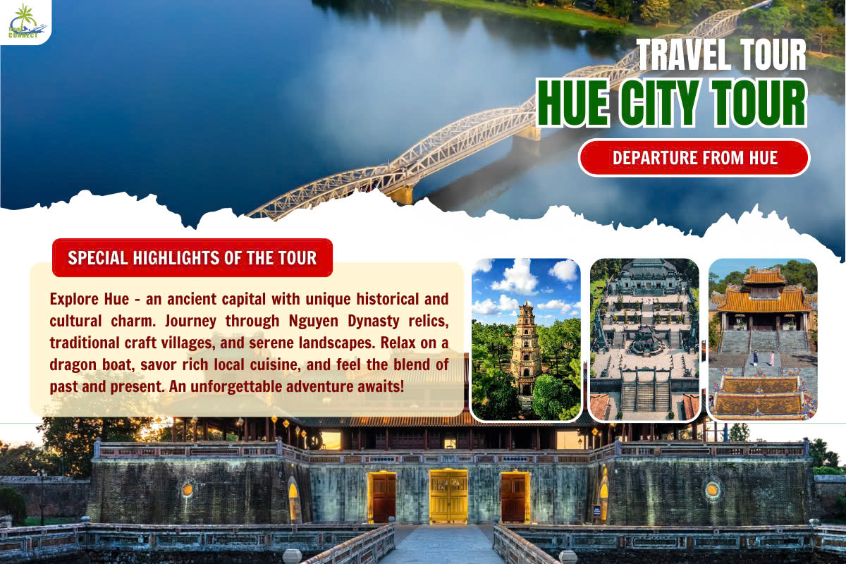 TOUR THAM QUAN THÀNH PHỐ HUẾ - TOUR HÀNG NGÀY