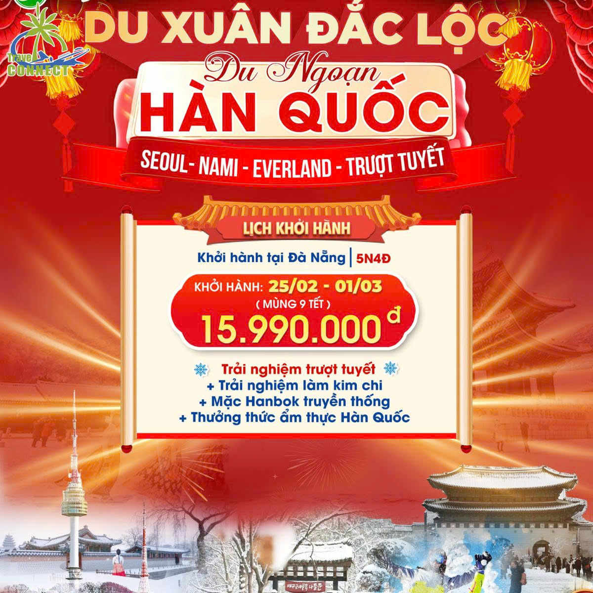 TOUR TẾT 2026: DU LỊCH HÀN QUỐC GIÁ RẺ 5N4D